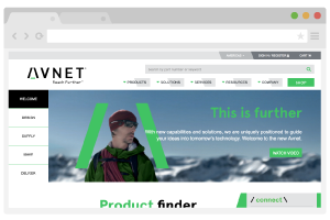 Avnet - Web Design / UX Design / E-Commerce